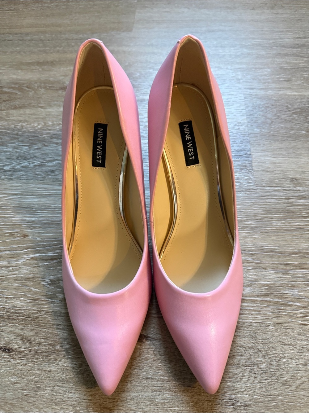 Nine West Pink Pointed-Toe Pumps